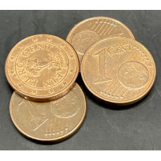 Австрия 1 Евроцент 2002-2014 год (BOX677)