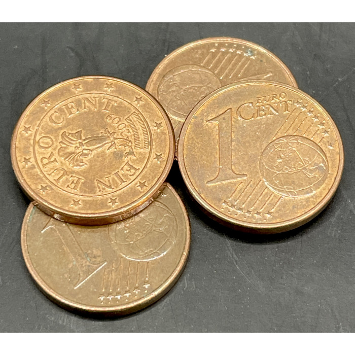 Австрия 1 Евроцент 2002-2014 год (BOX677)