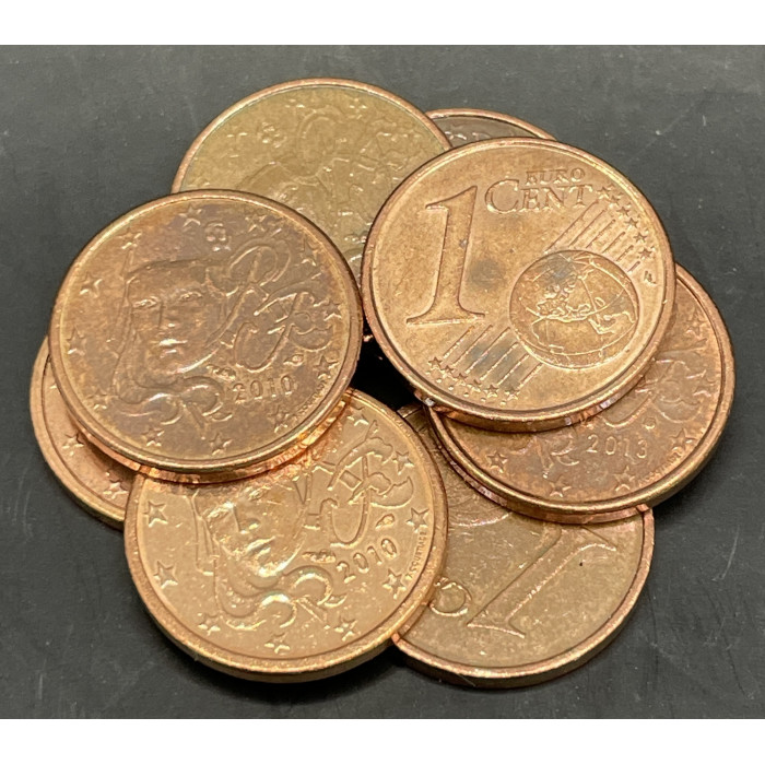 Франция 1 Евроцент 1999-2013 год (BOX441)