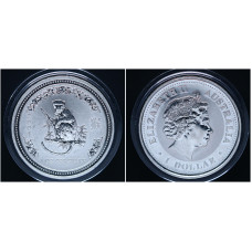 Австралия 1 Доллар 2004 год. Год Обезьяны. Лунный календарь / Гороскоп