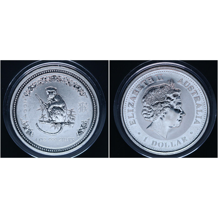 Австралия 1 Доллар 2004 год. Год Обезьяны. Лунный календарь / Гороскоп