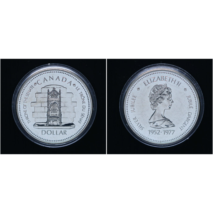 Канада 1 Доллар 1977 год. 25 лет вступлению на престол Королевы Елизаветы II