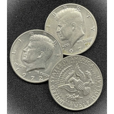 США 1/2 Доллара / 50 Центов 1972 D год. Джон Кеннеди. AUNC (BOX368)