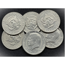 США 1/2 Доллара / 50 Центов 1971 D год. Джон Кеннеди. AUNC (BOX100)