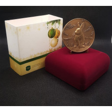 Россия настольная Медаль 2011 СПМД год. Год Кролика / Зайца. Гороскоп. Календарь. Гознак 