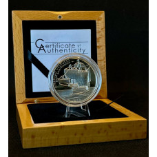 Острова Кука 5 Долларов 2012 год. 500 лет со дс Америго Веспуччи. Корабль Парусник. Цветная