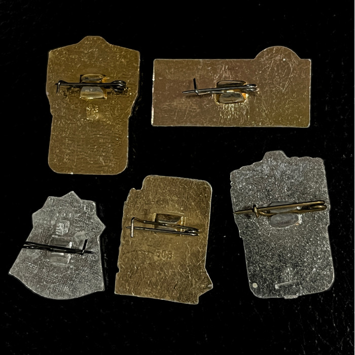 СССР набор из пяти Знаков / Значков. ГТО, Разряды, БГТО , ДЮСТШ. Спорт, Бег. (BOX1219)