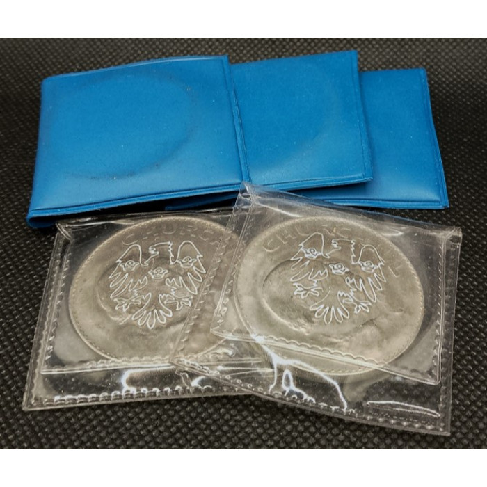 Великобритания 1 Крона 1965 год.  Сэр Уинстон Черчилль. Банк - холдер (BOX1056)