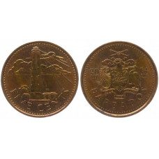 Барбадос 5 Центов 2014 год. KM# 11a. Маяк Гордон (BOX1226)