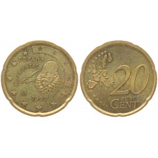 Испания 20 Евроцентов 1999 год KM# 1044