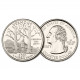 США 25 центов 2001 D год UNC Штаты и территории № 14 Вермонт