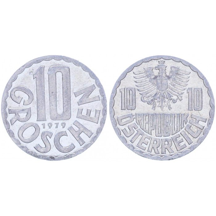 Австрия 10 Грошей 1979 год KM# 2878