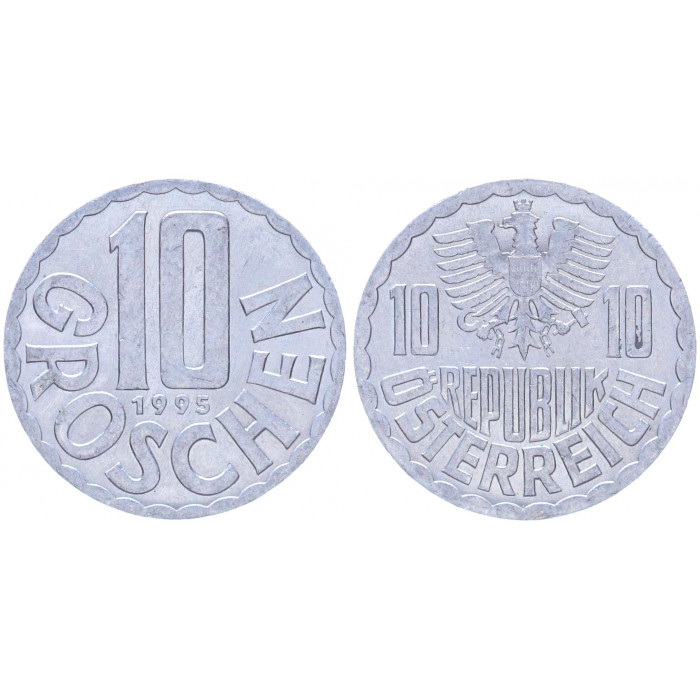 Австрия 10 Грошей 1995 год KM# 2878