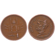Пакистан 1 Рупия 2003 год XF KM# 62 Мавзолей Хазрата Лал Шахбаза Каландара