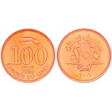 Ливан 100 Ливров 2006 год UNC KM# 38b (BOX732)