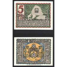 Германия 5 Пфеннигов 1921 год GrM# 1032.1-1/13 Оснабрюк Ганновер Нижняя Саксония Нотгельд