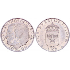Швеция 1 Крона 1999 год KM# 852a Карл XVI Густав
