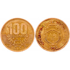 Коста-Рика 100 Колон 1995 год KM# 230