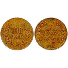 Колумбия 100 Песо 1994 год KM# 285.1