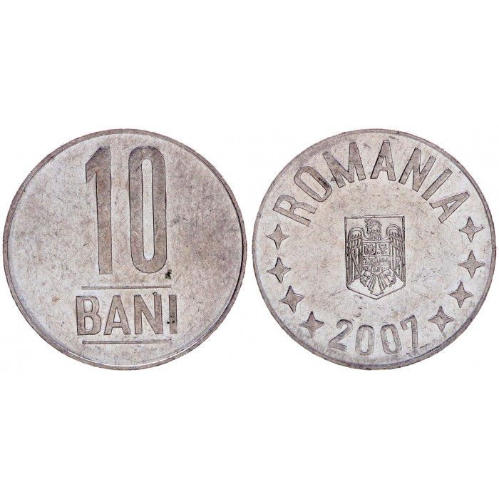 Румыния 10 Бани 2007 год KM# 191