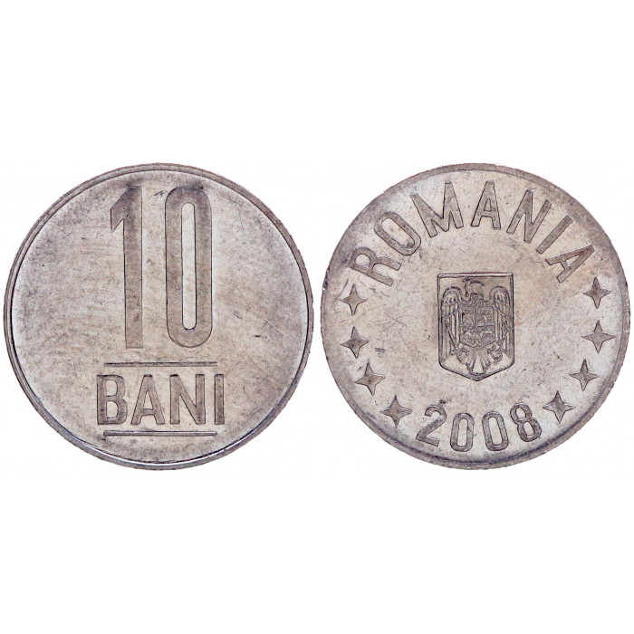 Румыния 10 Бани 2008 год KM# 191