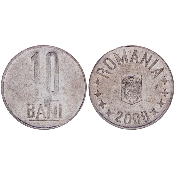 Румыния 10 Бани 2008 год KM# 191