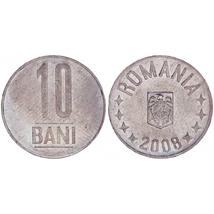 Румыния 10 Бани 2008 год KM# 191