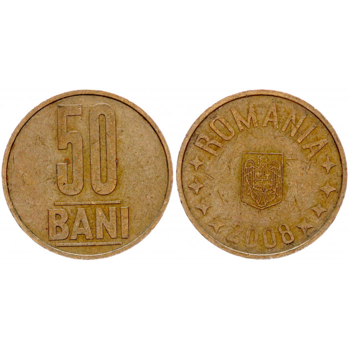 Румыния 50 Бани 2008 год KM# 192