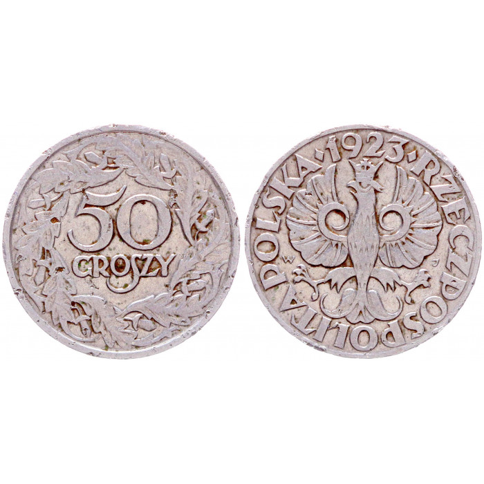 Польша 50 Грошей 1923 год Y# 13