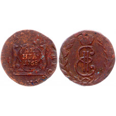 Россия Сибирь Денга 1768 КМ год Бит# 1173 Сибирская монета