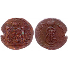 Россия Сибирь 1 Копейка 1771 КМ год Бит# 1142 Сибирская Монета
