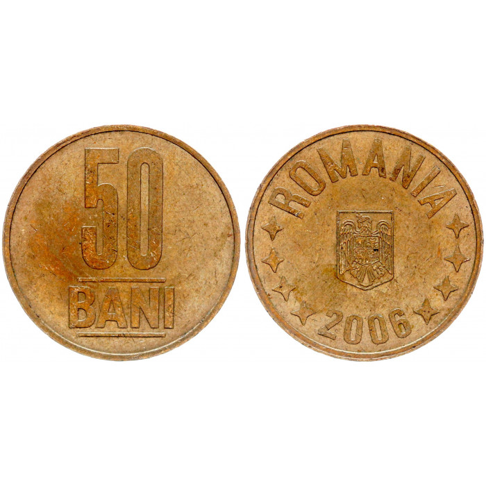 Румыния 50 Бани 2006 год XF KM# 192 (BOX918)