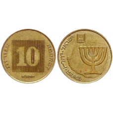 Израиль 10 Агорот 2000 год KM# 158 Менора