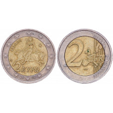 Греция 2 Евро 2002 год KM# 188 Похищение Европы Биметалл
