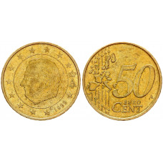 Бельгия 50 Евроцентов 1999 год KM# 229 Альберт II