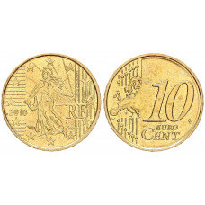 Франция 10 Евроцентов 2010 год KM# 1410 Сеятель