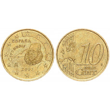 Испания 10 Евроцентов 2007 год KM# 1043 Мигель де Сервантес