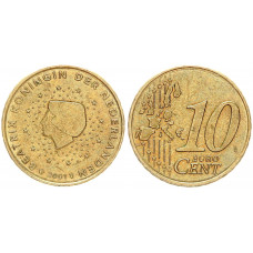 Нидерланды 10 Евроцентов 2001 год KM# 237 6-я Королева Беатрикс