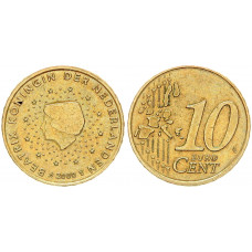 Нидерланды 10 Евроцентов 2000 год KM# 237 6-я Королева Беатрикс