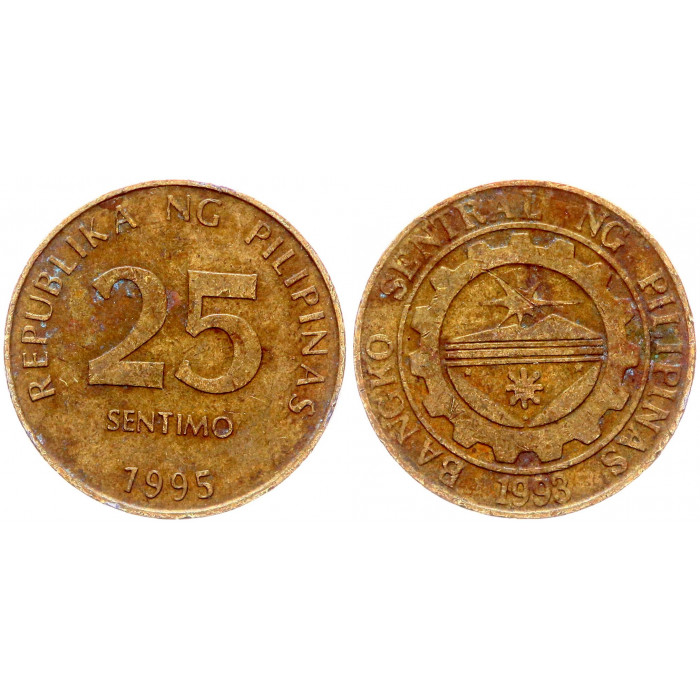 Филиппины 25 Сентимо 1995 год KM# 271