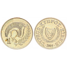 Кипр 1 Цент 2004 год KM# 53.3 Птица в неолитическом стиле
