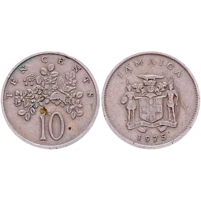 Ямайка 10 Центов 1975 год KM# 47