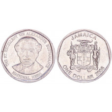 Ямайка 1 Доллар 2008 год KM# 189 Александр Бустаманте