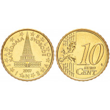 Словения 10 Евроцентов 2007 год UNC KM# 71 Кафедральный собор Свободы (BOX977)