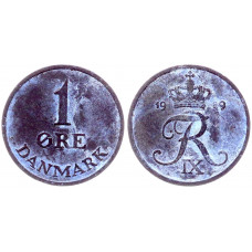 Дания 1 Эре 1959 год KM# 839.2 52-ой Король Фредерик IX
