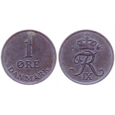 Дания 1 Эре 1960 год KM# 839.2 52-ой Король Фредерик IX