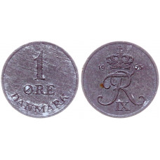 Дания 1 Эре 1963 год KM# 839.2 52-ой Король Фредерик IX