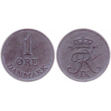 Дания 1 Эре 1963 год KM# 839.2 52-ой Король Фредерик IX