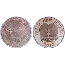 Папуа - Новая Гвинея 5 Кина 2012 год Ехидна Животные Сувенирная монета с кристаллами (BOX1238)