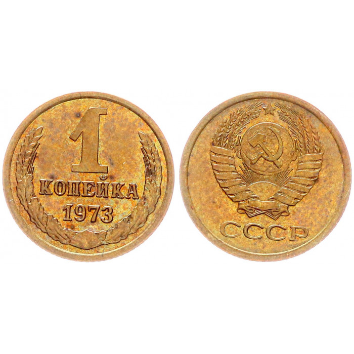 СССР 1 Копейка 1973 год Y# 126a (BOX2541)